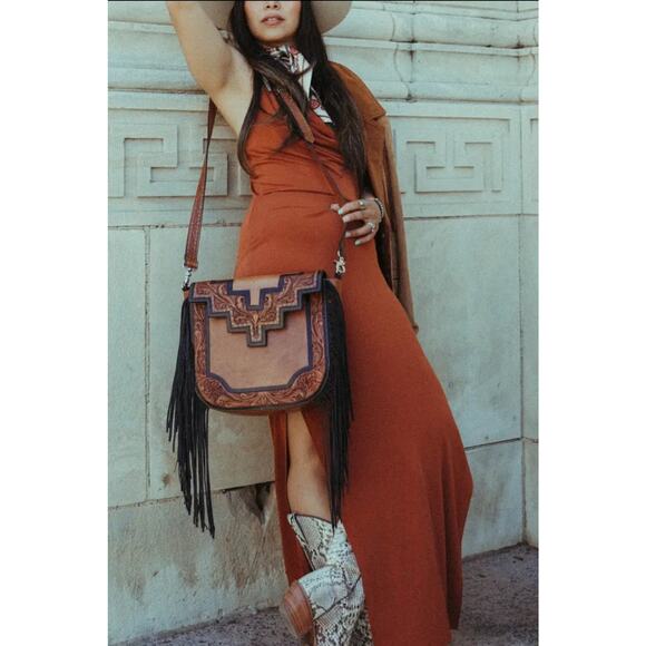 The Austin Purse Haute Southern  Hyde Western Fringe Bag - Picture 1 of 4